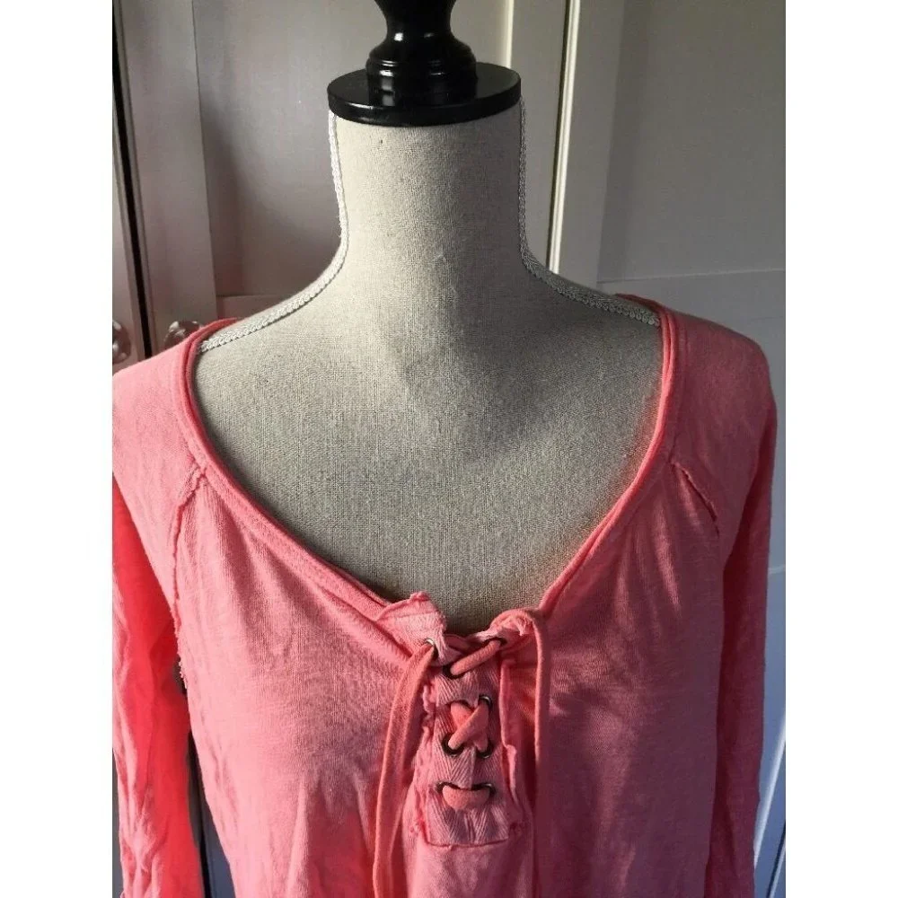 Free People We The Free Pink 'Gatekeeper' Lace-Up